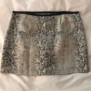 Shimmery mini skirt